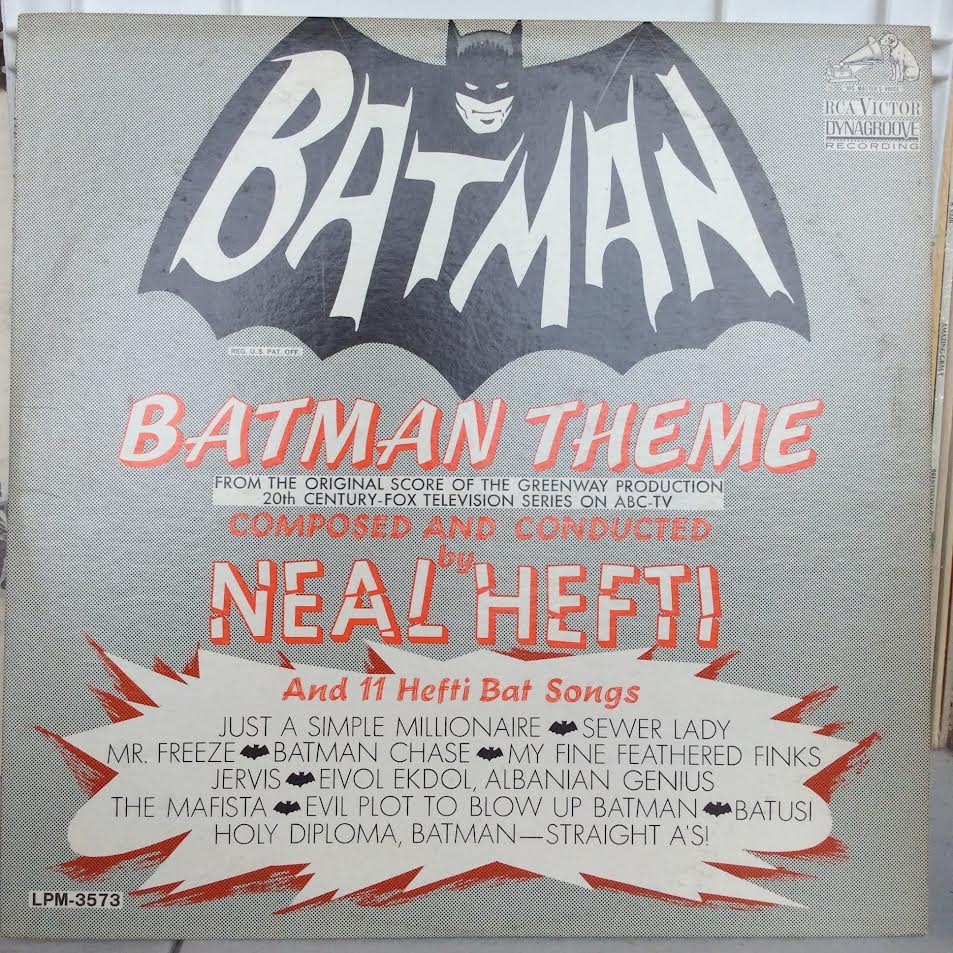 Batman Theme And 11 Hefti Bat Songs (VINYL) | Very Good (VG) Excellent (EX) - SOUNDTRACK / USED *VERY GOOD*