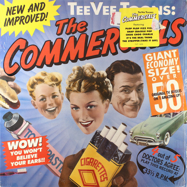 TeeVee Toons: The Commercials (VINYL) | Very Good (VG) Excellent (EX) - SOUNDTRACK / USED *VERY GOOD*