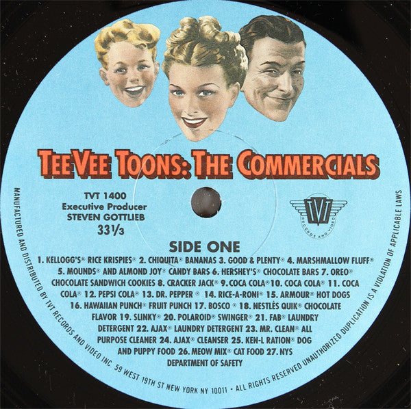 TeeVee Toons: The Commercials (VINYL) | Very Good (VG) Excellent (EX) - SOUNDTRACK / USED *VERY GOOD*