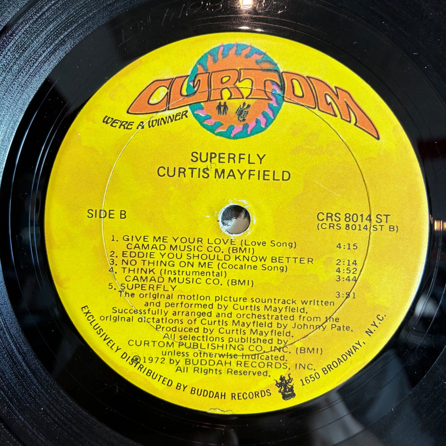 Curtis Mayfield - Super Fly (The Original Motion Picture Soundtrack) (VINYL) | Very Good (VG) Very Good Plus (VG+) - SOUNDTRACK / USED *VERY GOOD*