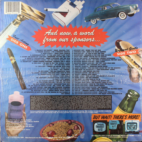 TeeVee Toons: The Commercials (VINYL) | Very Good (VG) Excellent (EX) - SOUNDTRACK / USED *VERY GOOD*