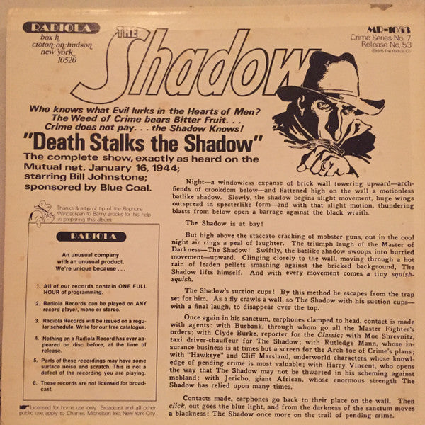 The Shadow *SEALED* | Mint (M) Near Mint (NM)