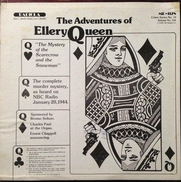 No Artist The New Adventures Of Nero Wolfe / The Adventures Of Ellery Queen LP Mint (M) Near Mint (NM or M-)