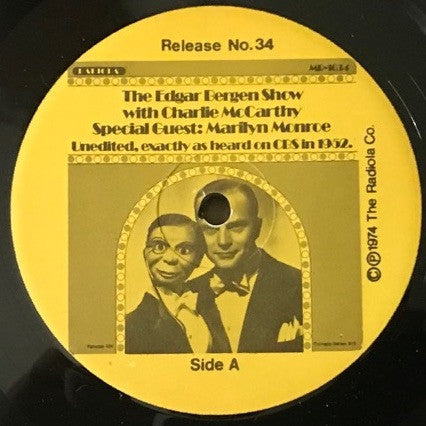 The Edgar Bergen Show With Charlie McCarthy (VINYL) | Mint (M) Mint (M) - SPOKEN WORD *SEALED*