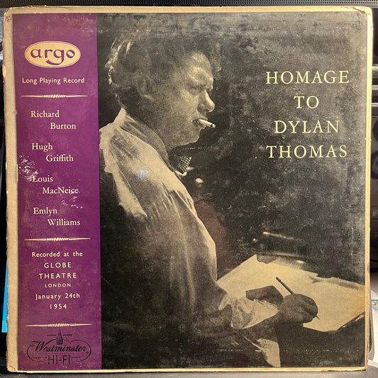 Dylan Thomas Homage To Dylan Thomas LP Excellent (EX) Very Good (VG)