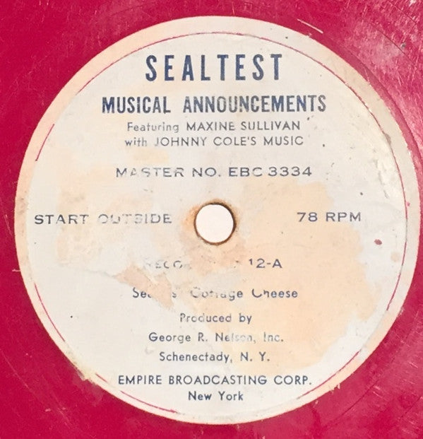 Sealtest Musical Announcements | Excellent (EX) Generic