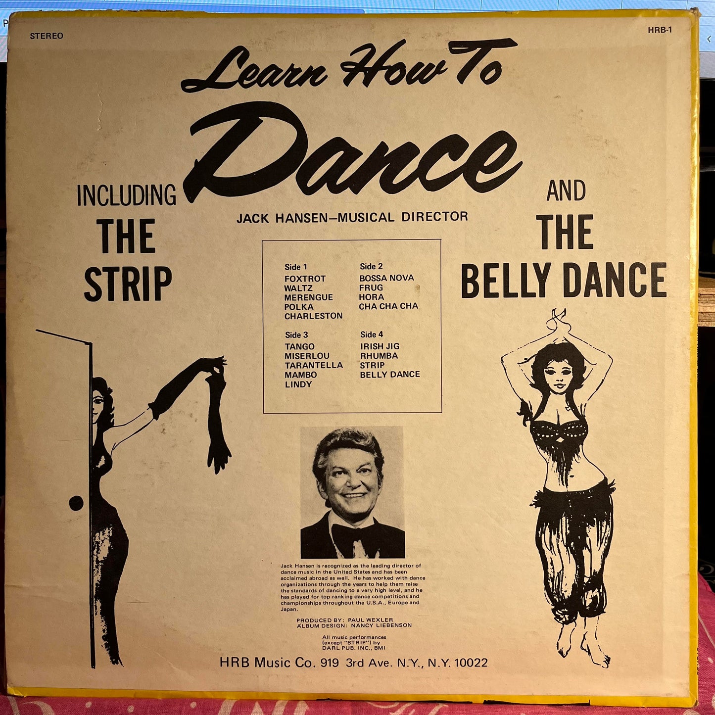 Jack Hansen (4) - Learn How To Dance | Near Mint (NM) Very Good Plus (VG+) - SPOKEN WORD / USED *NEAR MINT*