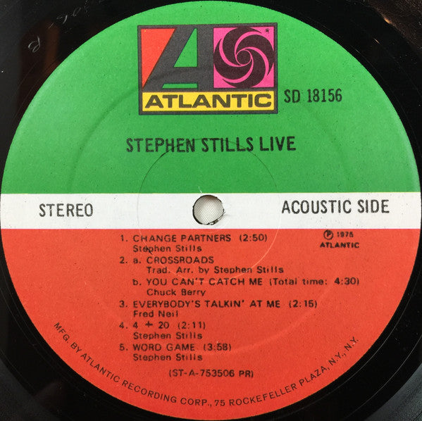Stephen Stills Live | Near Mint (NM) Near Mint (NM) - FOLK / USED *NEAR MINT*