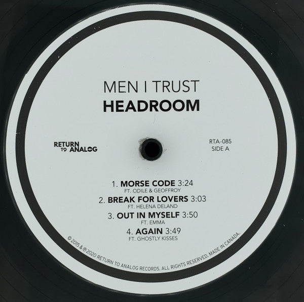 Headroom (BLACK VINYL) | Mint (M) Mint (M) - SYNTH-POP *NEW/COLOR*
