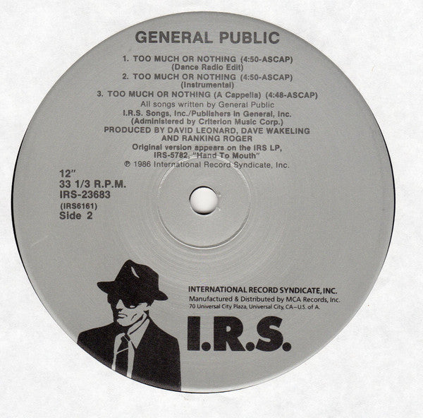 Too Much Or Nothing (Extended Mix) | Mint (M) Mint (M)