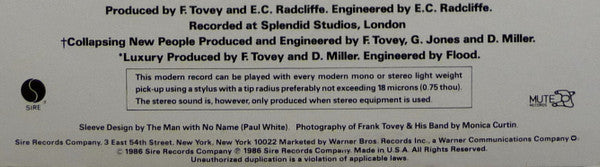 Frank Tovey Snakes & Ladders *SRC* LP Excellent (EX) Excellent (EX)