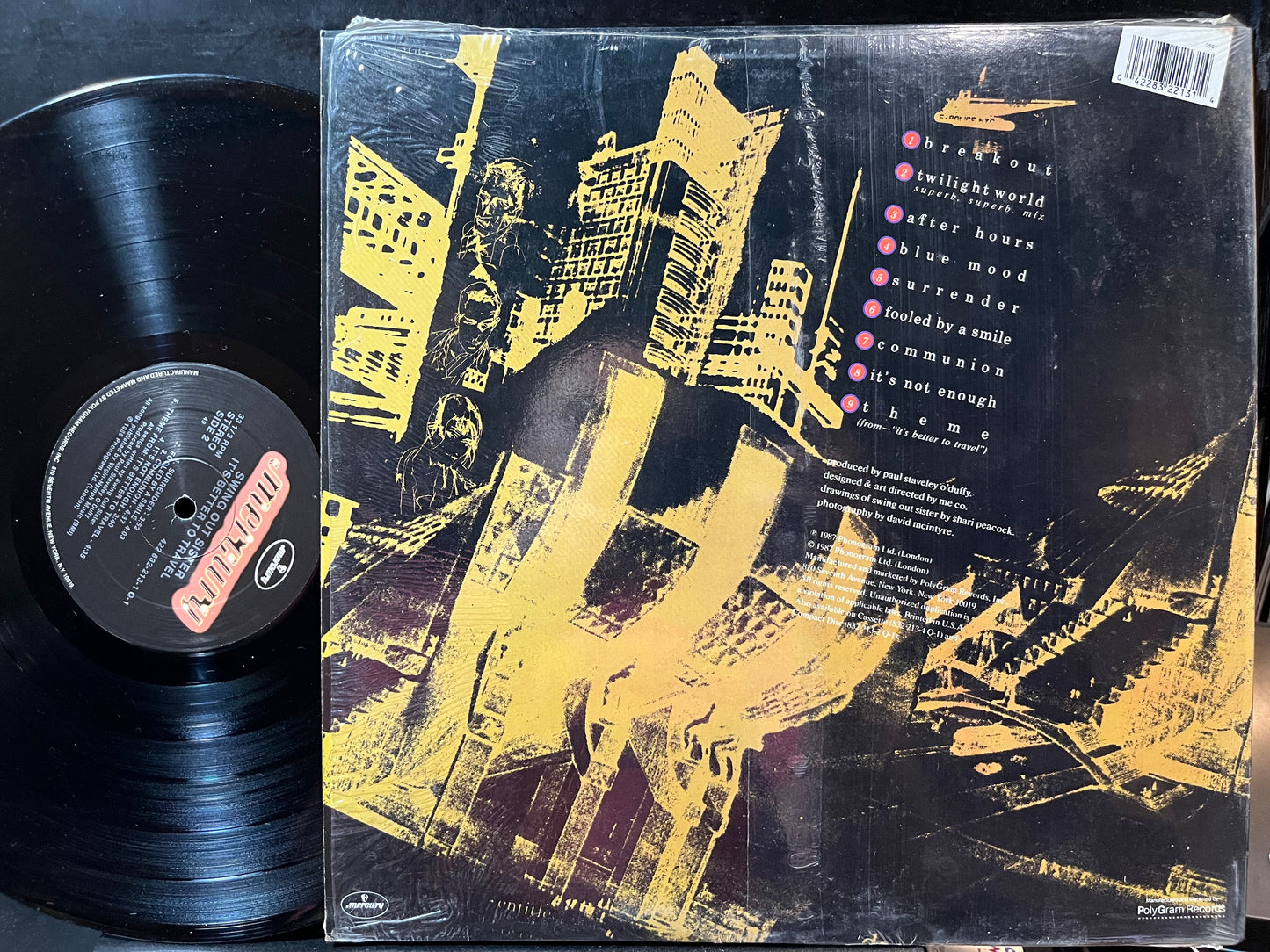 Swing Out Sister - It's Better To Travel (VINYL LP Mercury 422 832-213-1 Q-1 1987) | USED Near Mint (NM) Near Mint (NM) - SYNTH-POP / USED *NEAR MINT*