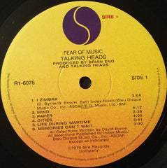 Talking Heads Fear Of Music Rhino Records (2), Sire LP, Album, RE, RM, 180 Mint (M) Mint (M)