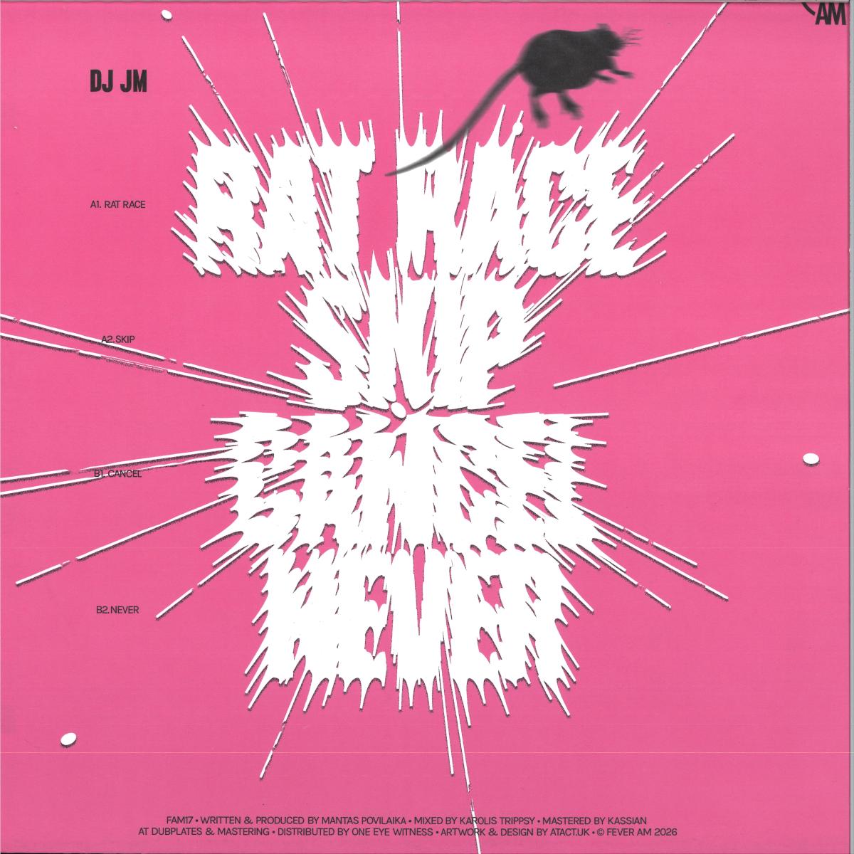DJ JM - Rat Race (VINYL 12" Fever AM) | NEW Mint (M) Mint (M) - TECH HOUSE *NEW*