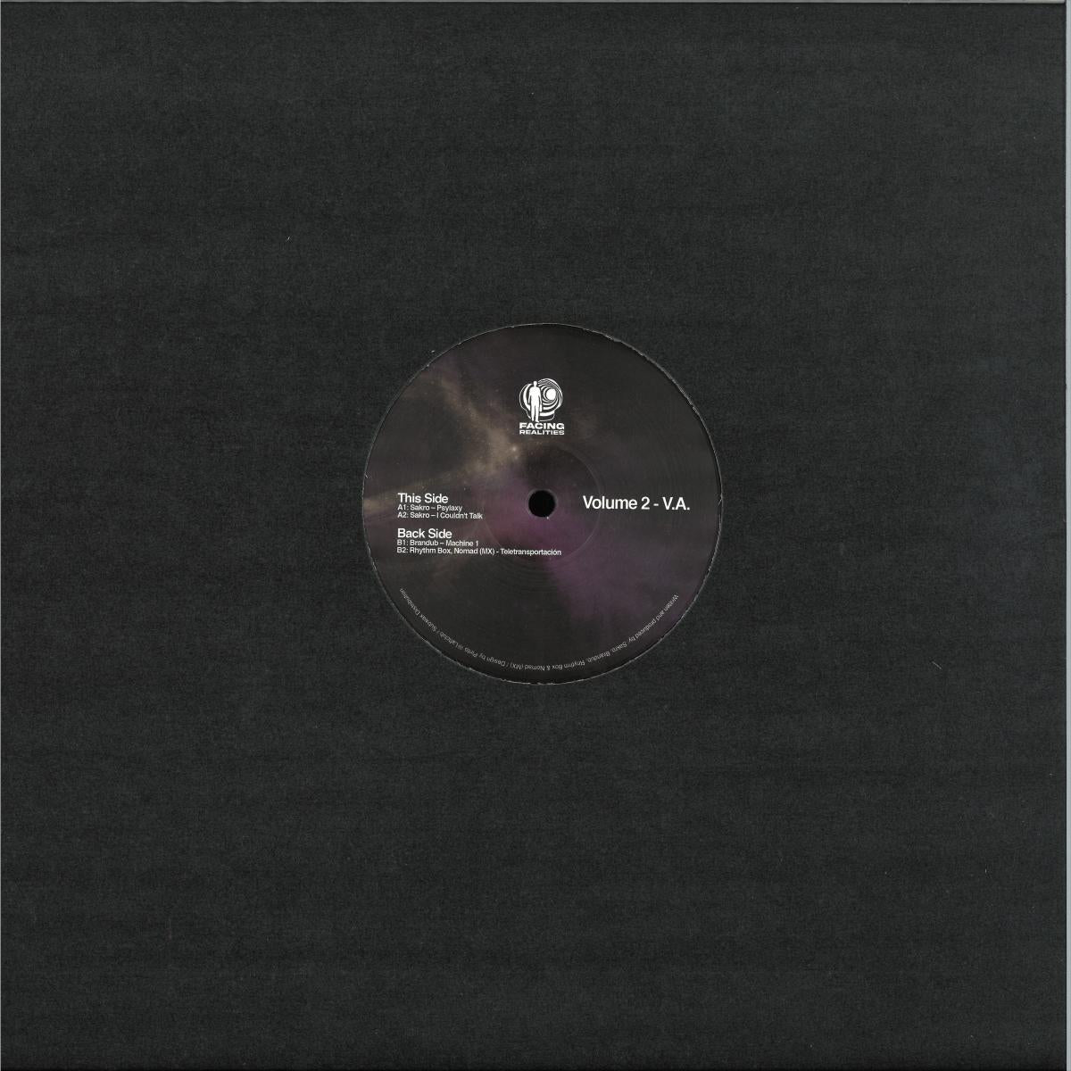 Various - Volume 2 (VINYL 12" Facing Realities FACINGR002) | NEW - TECH HOUSE *NEW*