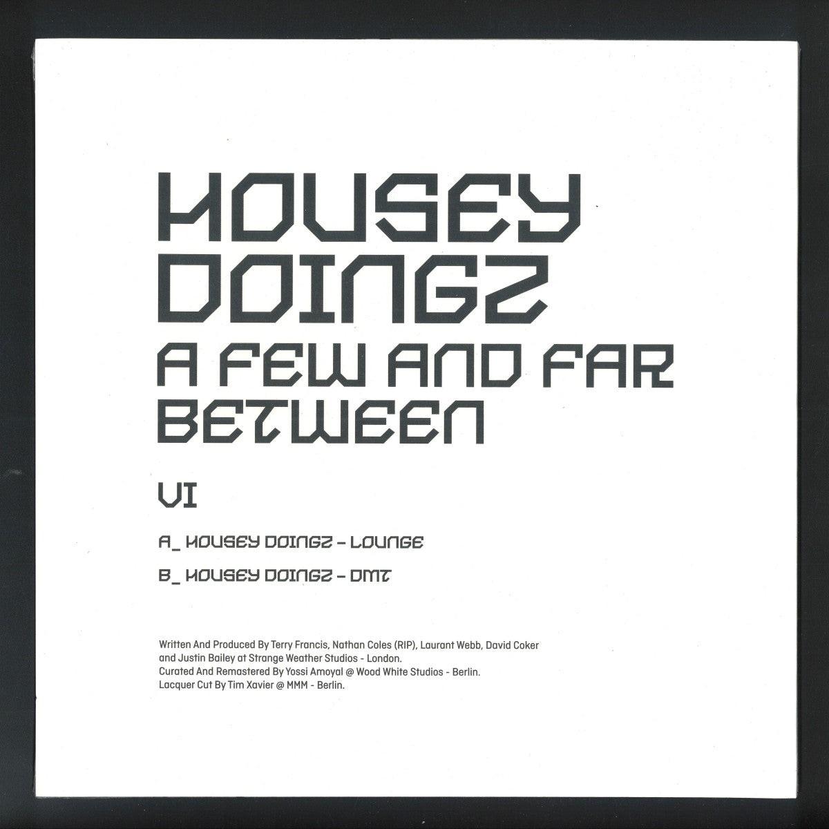 Housey Doingz - A Few And Far Between VI (VINYL 10" Sushitech) | NEW - TECH HOUSE *NEW*