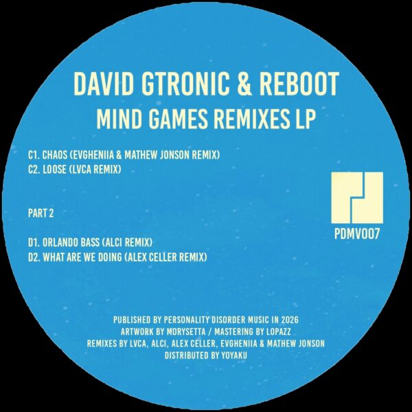 (PRESALE 5/21/26) Mind Games Remixes (Part 2) (VINYL) | Mint (M) Mint (M) - TECH HOUSE *NEW*
