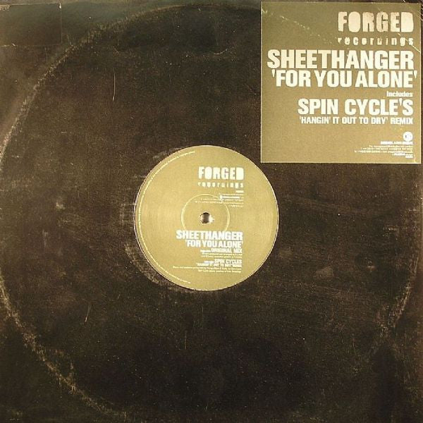 Sheethanger - For You Alone (VINYL 12" FORGED FGD005 2001) | USED Near Mint (NM or M-) Excellent (EX) - TECH HOUSE / USED *NEAR MINT*