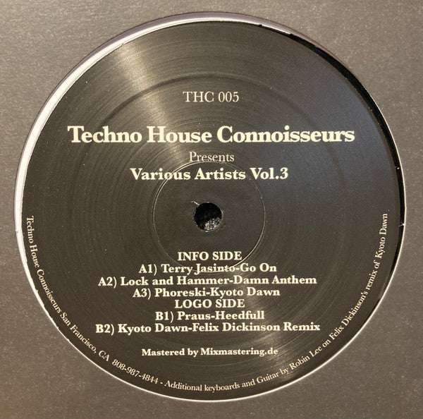 Various Artists Vol. 3 | Mint (M) Generic - TECH HOUSE