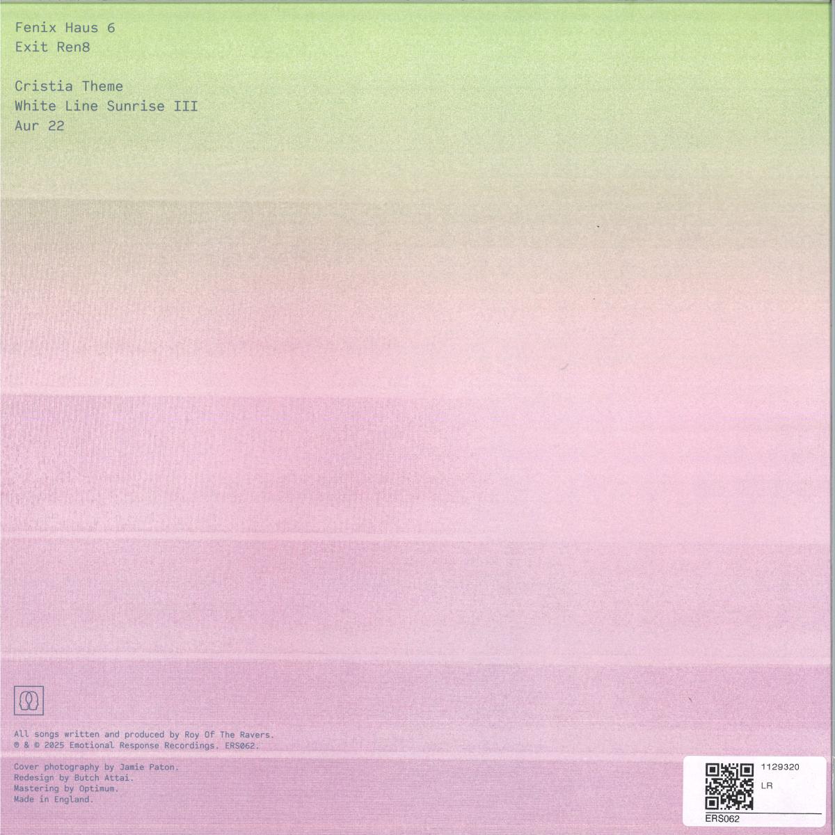 Roy Of The Ravers - White Line Sunrise III (Part 2) (VINYL 12" Emotional Response) | NEW Mint (M) Mint (M) - TECHNO/ACID *NEW*