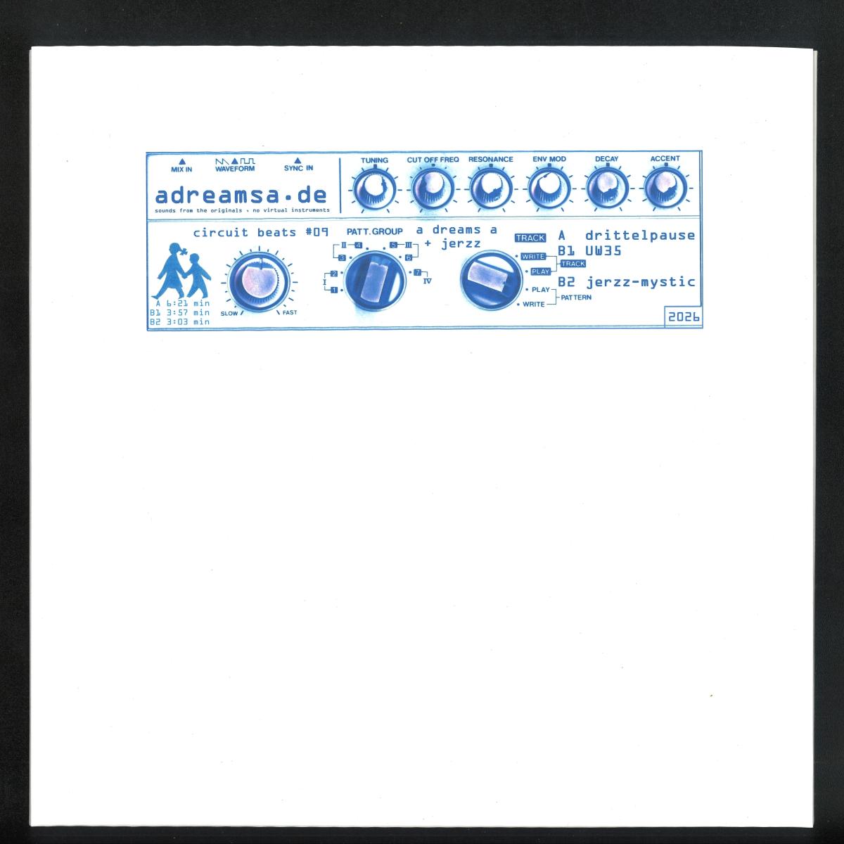 A dreams A feat. Jerzz - Drittelpause (10" VINYL 12" Circuit Beats CB09) | NEW Mint (M) Mint (M) - TECHNO/ACID *NEW*