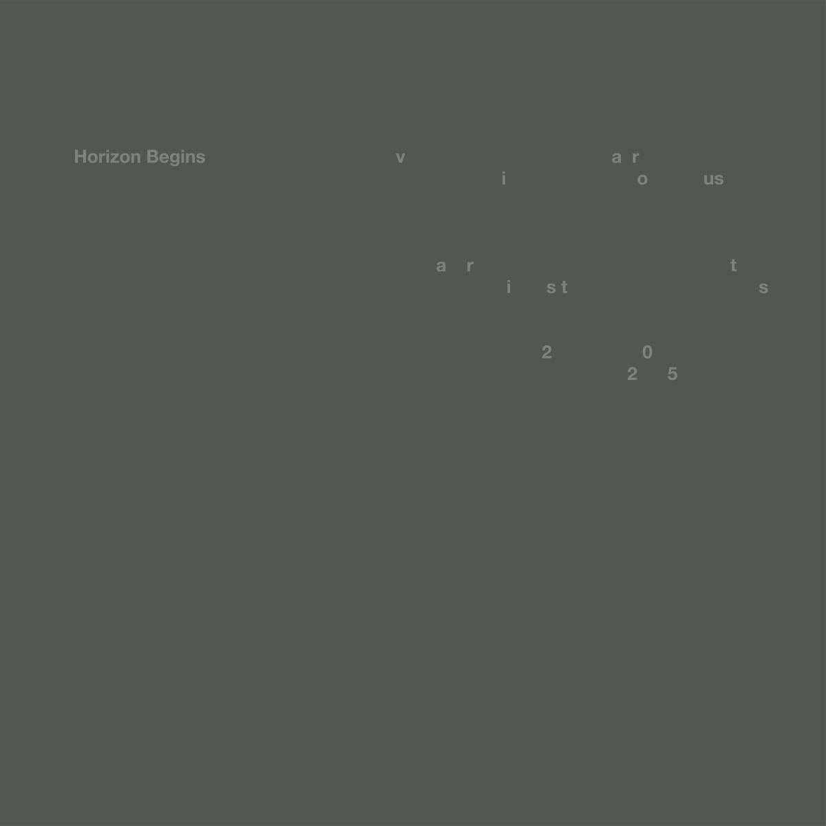 (PRE-ORDER 10/24/25) Horizon Begins 1 (VINYL) | Mint (M) Mint (M) - TECHNO/DEEP *NEW*