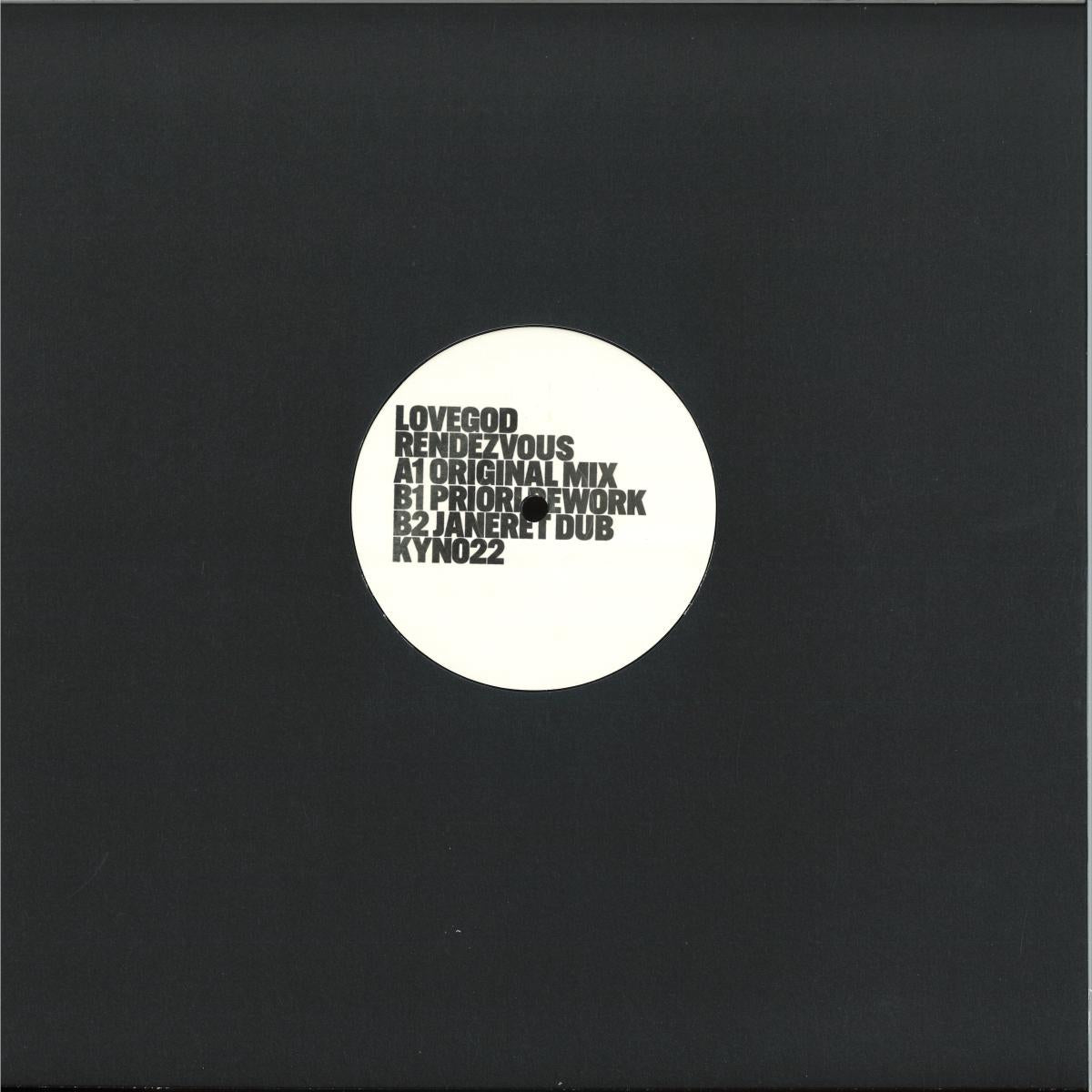 LOVEGOD - RENDEZVOUS (VINYL 12" KYNANT KYN022 2026) | NEW - TECHNO/DUB *NEW*