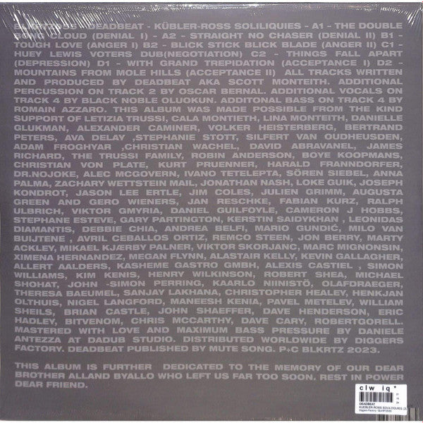 Kübler-Ross Soliloquies | Mint (M) Mint (M)