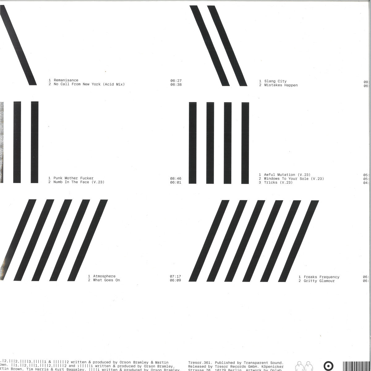 Transparent Sound - (PRESALE 10/8/26) Accidents 1994-2023 (VINYL 3x12" Tresor) | NEW - TECHNO/ELECTRO *NEW*