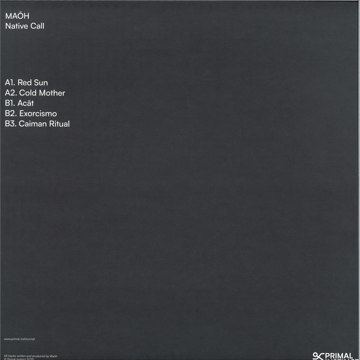 Maōh - Native Call (VINYL 12" Primal Instinct) | NEW Mint (M) Mint (M) - TECHNO *NEW*