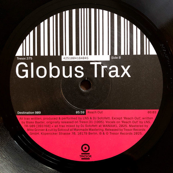 Globus Trax (VINYL) | Mint (M) Mint (M) - TECHNO *NEW*