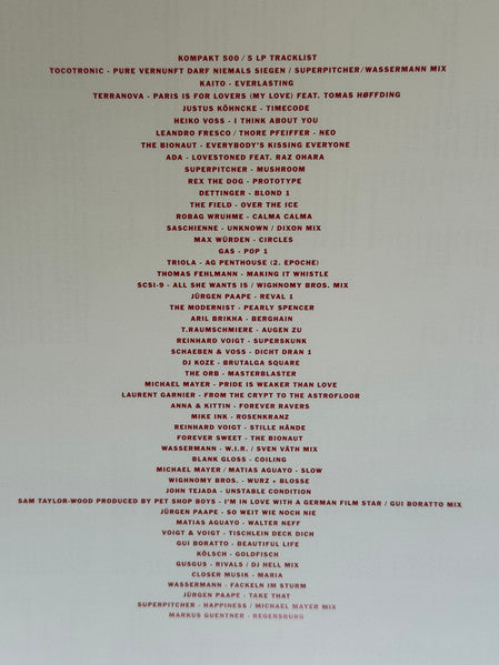 Kompakt 500 (VINYL BOX) | Mint (M) Mint (M) - TECHNO *NEW*