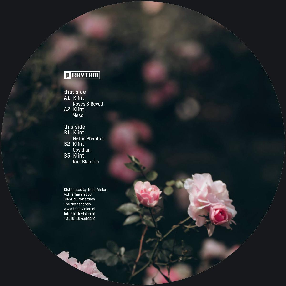 Klint - (PRESALE 11/13/26) Roses & Revolt (VINYL 12" Planet Rhythm) | NEW - TECHNO *NEW*