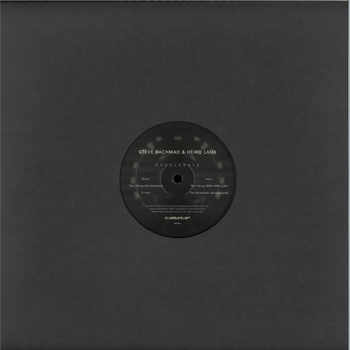 STEVE RACHMAD & HEIKO LAUX - Accelerate (VINYL) | - TECHNO *NEW*
