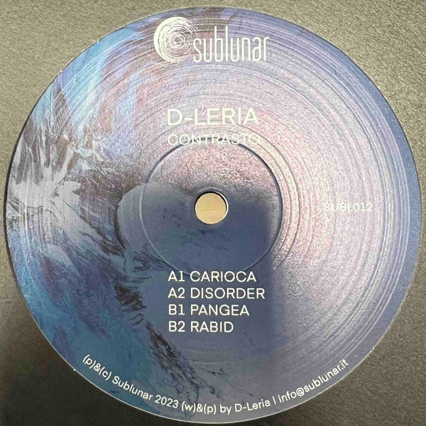 Contrasto (VINYL) | Mint (M) - TECHNO *NEW*