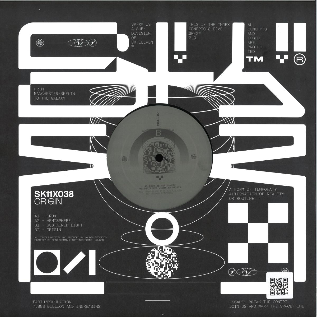 Holden Federico - Origin (VINYL 12" SK_Eleven) | NEW - TECHNO *NEW*
