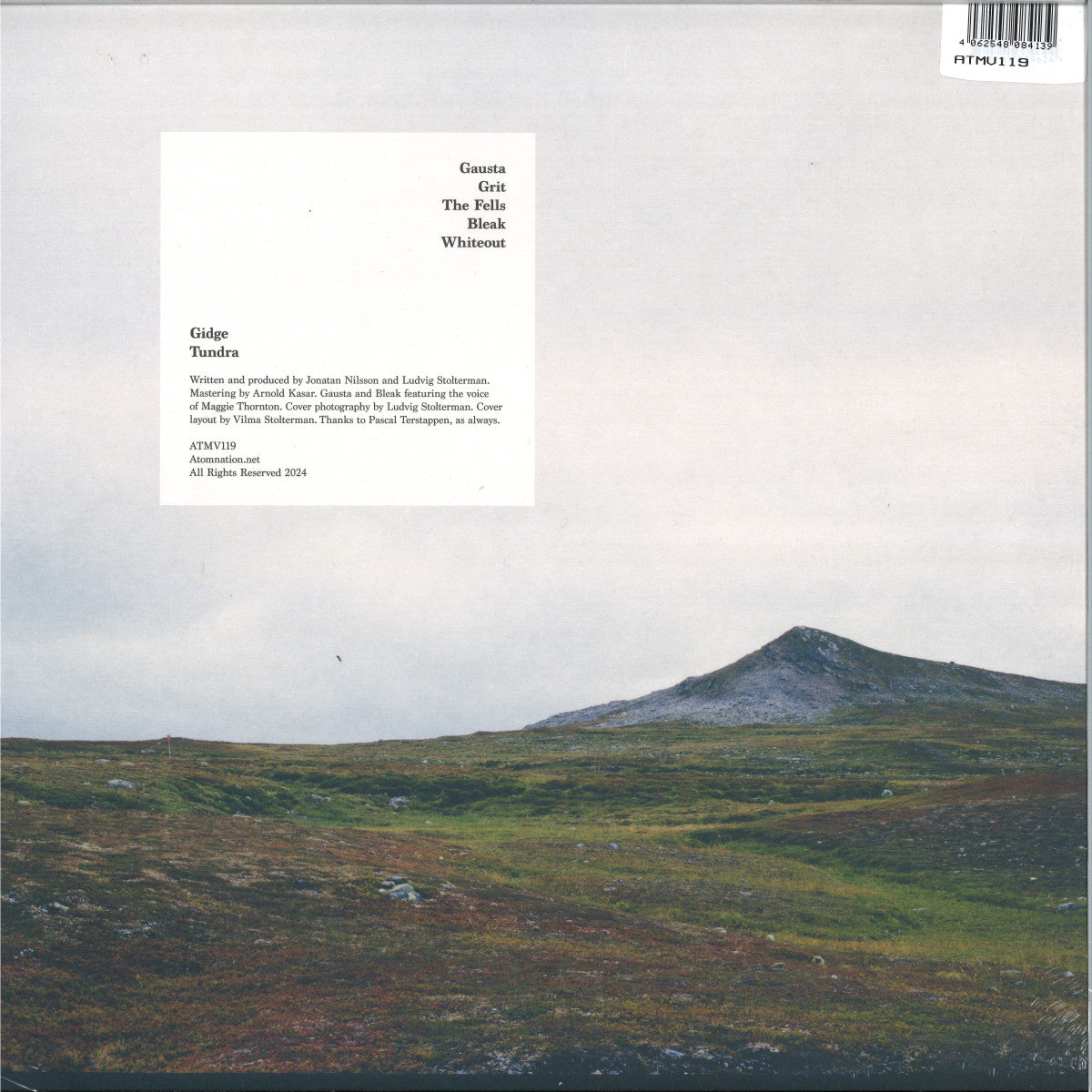 Gidge - Tundra (VINYL 12" ATOMNATION) | NEW Mint (M) Mint (M) - TECHNO *NEW*