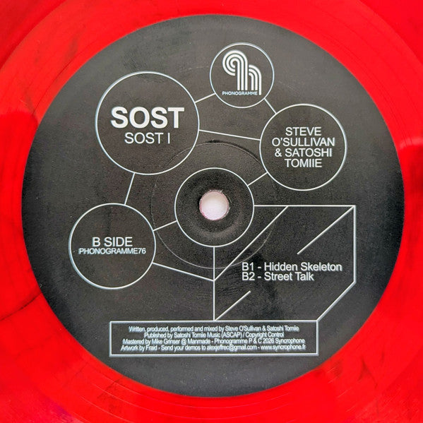 Steve O'Sullivan & Satoshi Tomiie - (PRESALE) SOST 1 (RED VINYL) | Mint (M) Mint (M) - TECHNO *NEW*