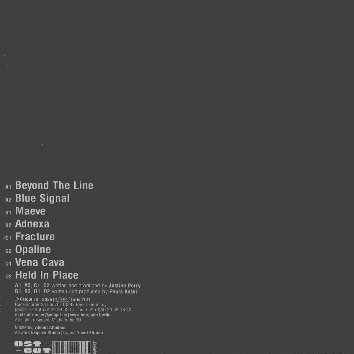 Justine Perry / Paula Koski - Paired Works (VINYL 2x12" Ostgut Ton) | NEW - TECHNO *NEW*