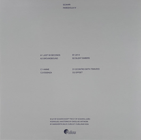 Pareidolia IV (2xVINYL) | - TECHNO *NEW*