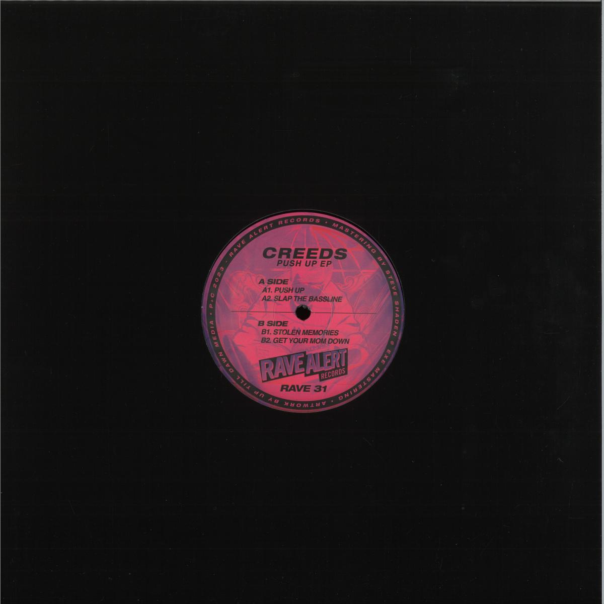 Creeds - Push Up (VINYL 12" Rave Alert) | NEW - TECHNO *NEW*