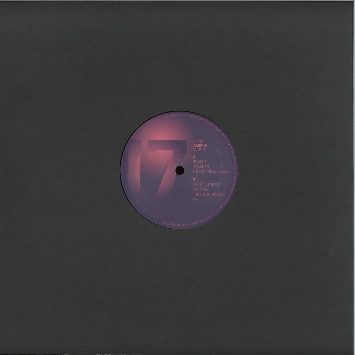 Aleeks - Bloom (VINYL 12" Life In Patterns LIP017) | NEW Mint (M) Mint (M) - TECHNO *NEW*