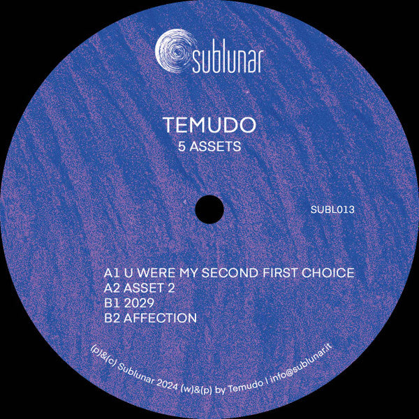 5 Assets (VINYL) | Mint (M) Generic - TECHNO *NEW*