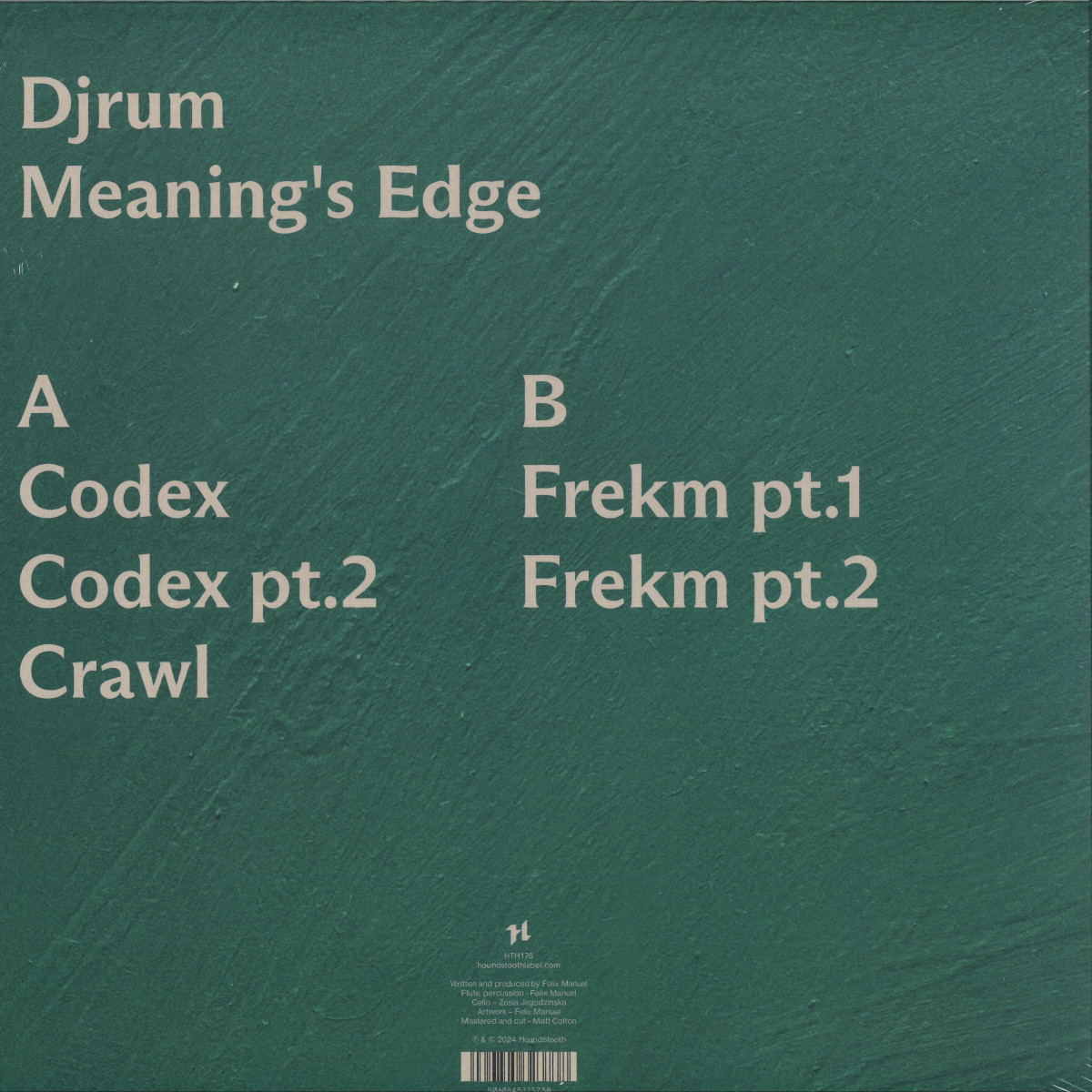 Djrum - (PRESALE 6/19/26) Meaning’s Edge (VINYL) | Mint (M) Mint (M) - TECHNO *NEW*