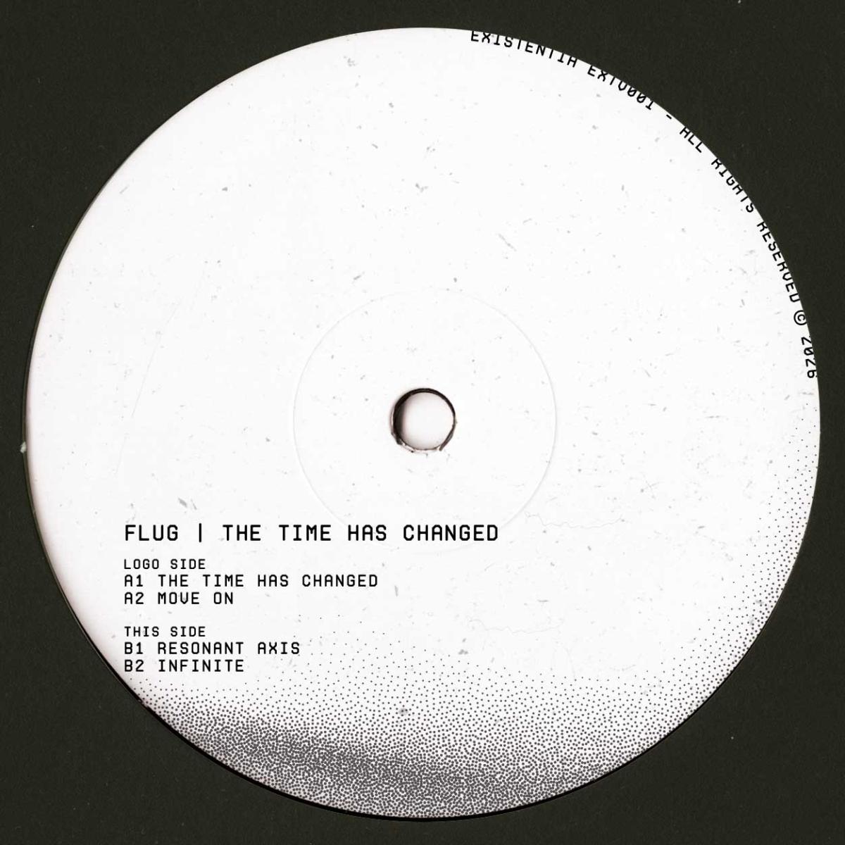 Flug - (PRESALE 10/9/26) The Time Has Changed (VINYL 12" Existentia) | NEW - TECHNO *NEW*