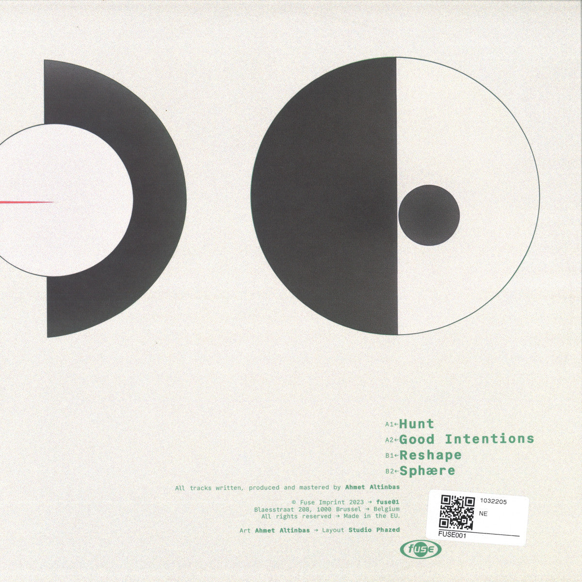 Altinbas - Reshape (VINYL 12" Fuse Imprint) | NEW Mint (M) Mint (M) - TECHNO *NEW*