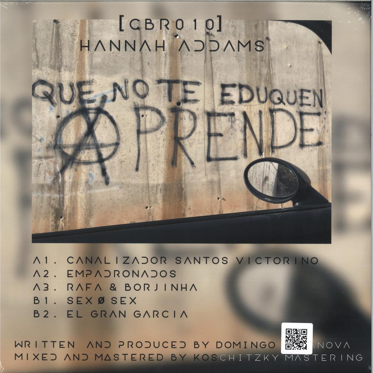 Hannah Addams - Que no te eduquen, aprende! (VINYL 12" Casanova Bar) | NEW - TECHNO *NEW*