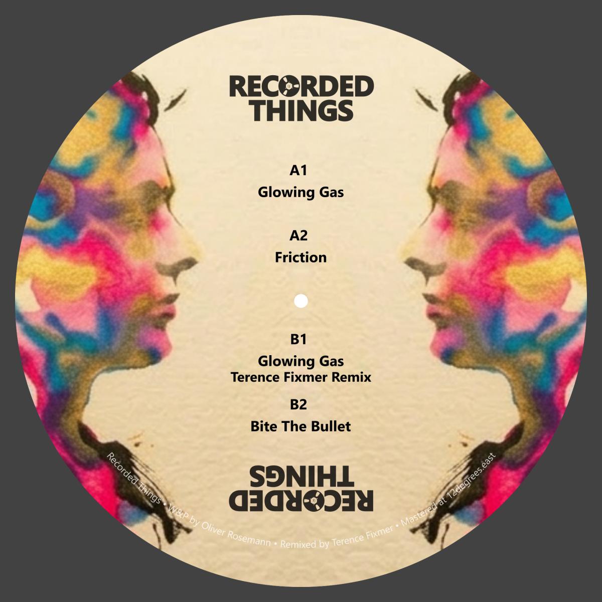 Oliver Rosemann - (PRESALE 11/13/26) Glowing Gas (VINYL 12" Recorded Things) | NEW - TECHNO *NEW*