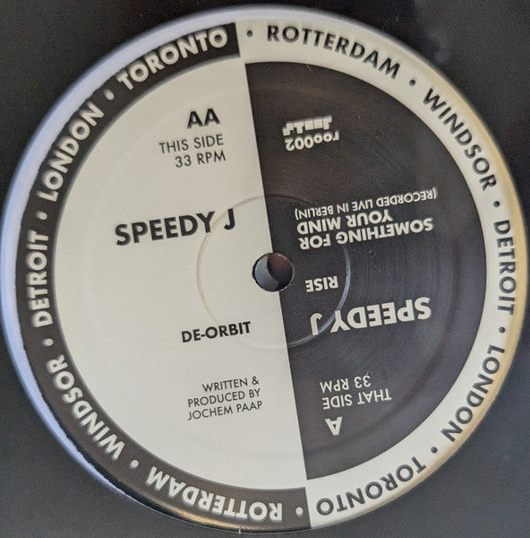 Speedy J - Rise | Mint (M) Generic - TECHNO *SEALED*