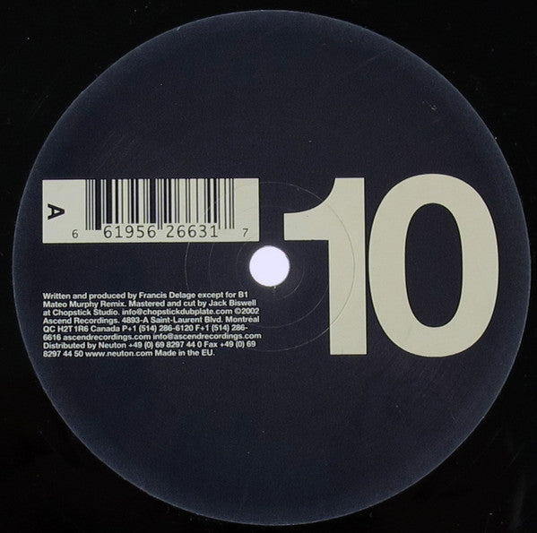 Delage - Grabbed EP (VINYL) | Excellent+ (EX+) Near Mint- (NM-) - TECHNO / USED *EXCELLENT+*